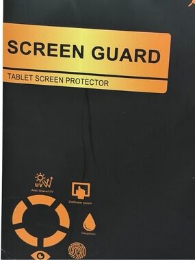 Black Tablet Screen Guard - Anti-Glare Screen Protector